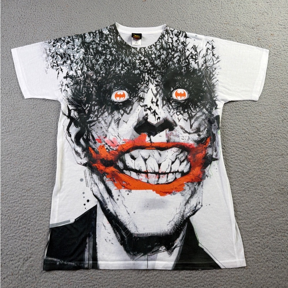Joker Batman Eyes DC Comics #880 By Jock Art Big Print Logo Vision Shirt Mens L